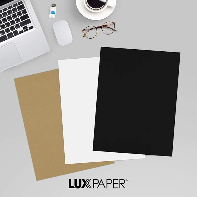 LUXPaper 8.5" x 11" Paper | Letter Size | Midnight Black | 28lb. | 250 Qty - Image 9
