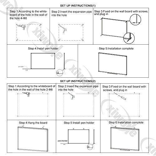 XIWODE 24x36 Inch Magnetic Dry Erase Whiteboard,Silver Aluminum Frame - Image 9