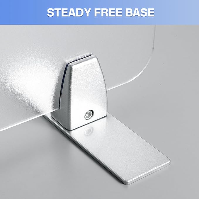 4 Packs Sneeze Guard Clamp Bracket, Sneeze Guard Shield Base - Image 6
