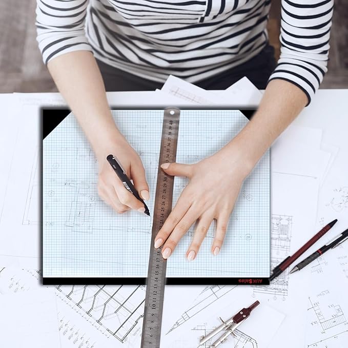 AUKSales TOP Sturdy Graph Desk Pad, 1/4 Quad Grid, 50 Sheets Per Pad, 80 GSM - Image 6