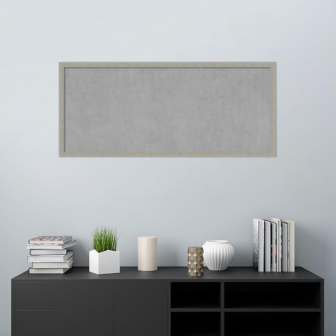 Amanti Art Grey Framed Magnetic Board 22x50 Oversize Vision Board - Image 5