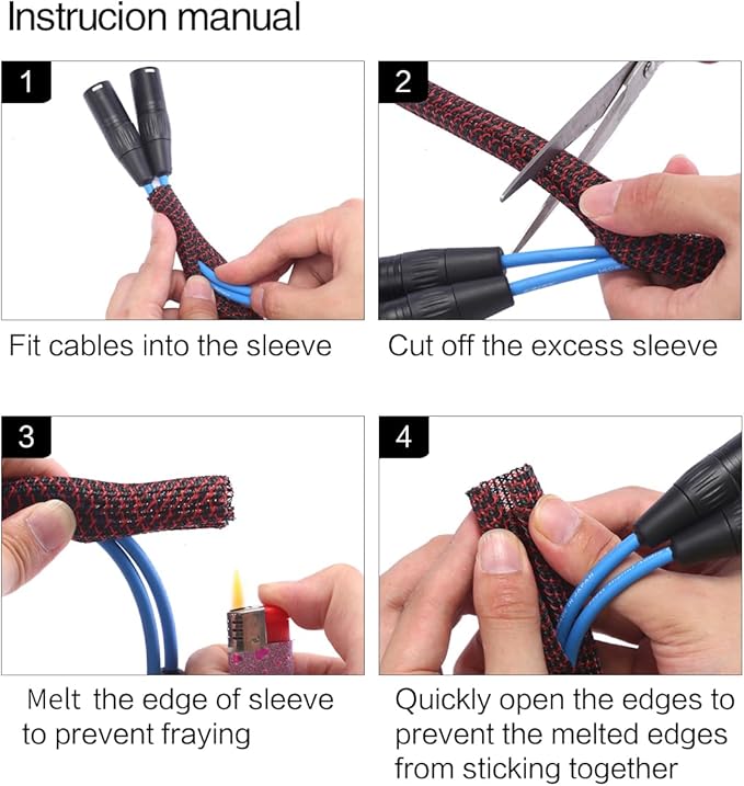 Alex Tech 25ft - 1 inch Cord Protector Wire Loom Tubing Cable Sleeve Split - Image 6