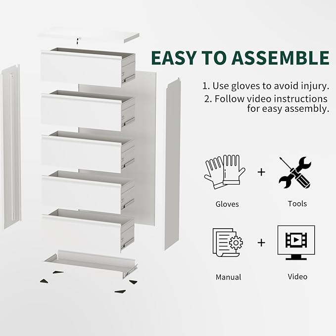 4 Drawer Lateral File Cabinet - Image 9