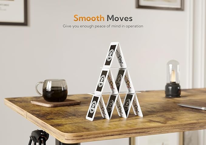 Claiks Standing Desk with Drawers, Electric Standing Desk Adjustable Height - Image 9