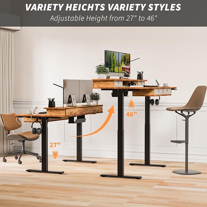 Kingant 63 x 30 Inch Electric Standing Desk - Image 7