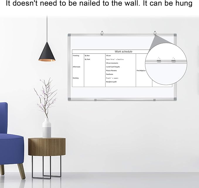 Dry Erase Board for Wall Aluminum Presentation Magnetic Whiteboard - Image 6