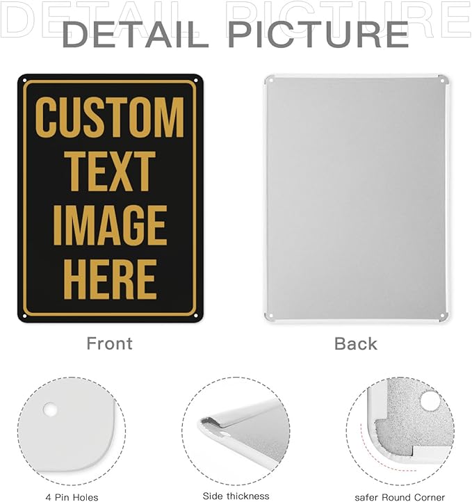 Custom Signs Outdoor Metal Sign Custom Sign Personalized Metal Signs Make Your - Image 7