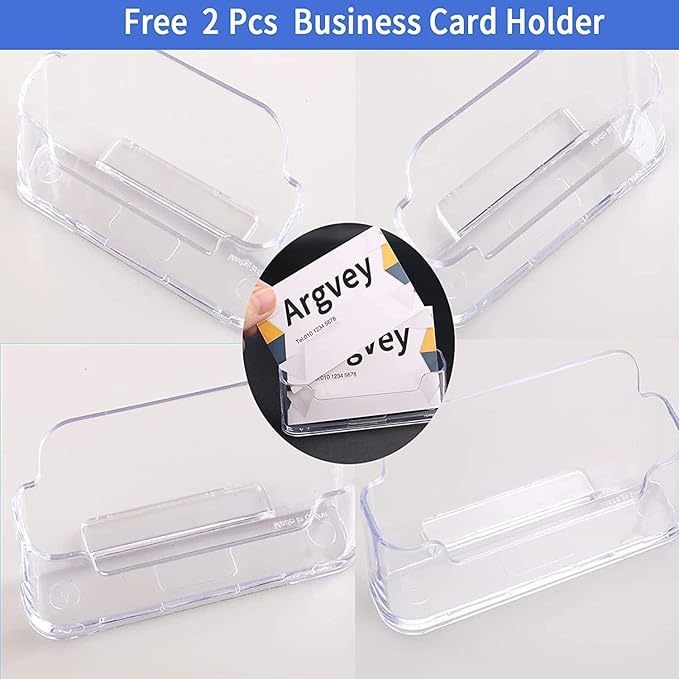 Argvey Acrylic Brochure Holder 8.5 x 11 inches, 2 Pack Clear Brochure Display - Image 6