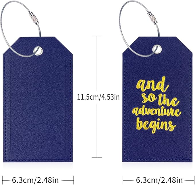 Portable Leather Travel Labels - Image 9