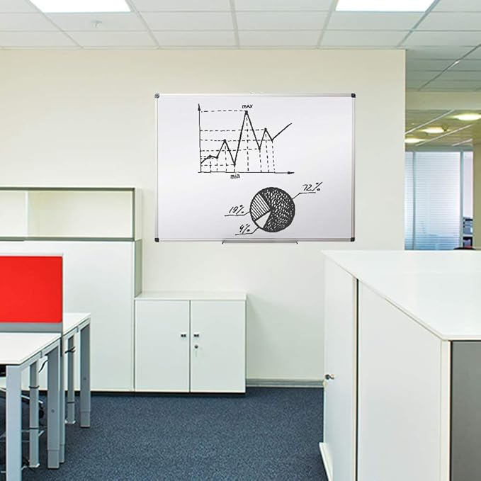XIWODE 32x44 Inch Magnetic Dry Erase Whiteboard,Silver Aluminum Frame - Image 8