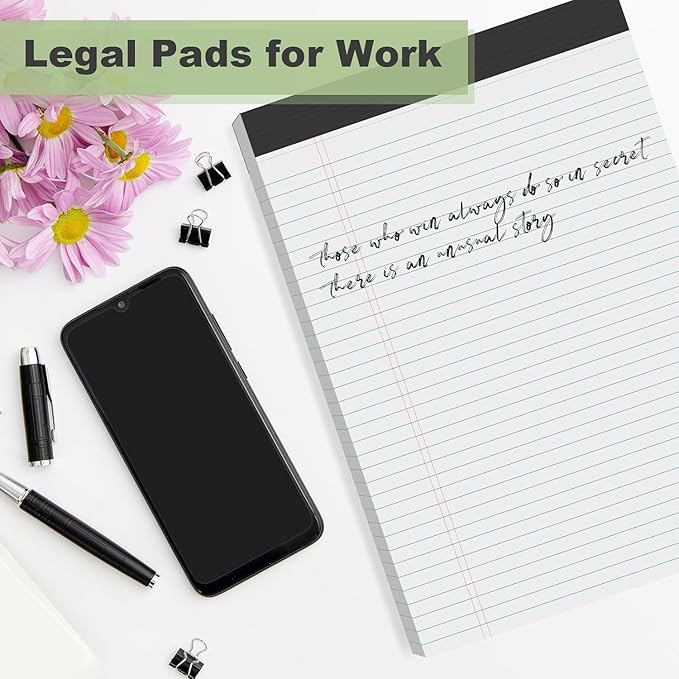 Note Pads 8.5 x 11.75 Writing Pads, 10 Pack, Double-Side Printed Lined Paper - Image 7