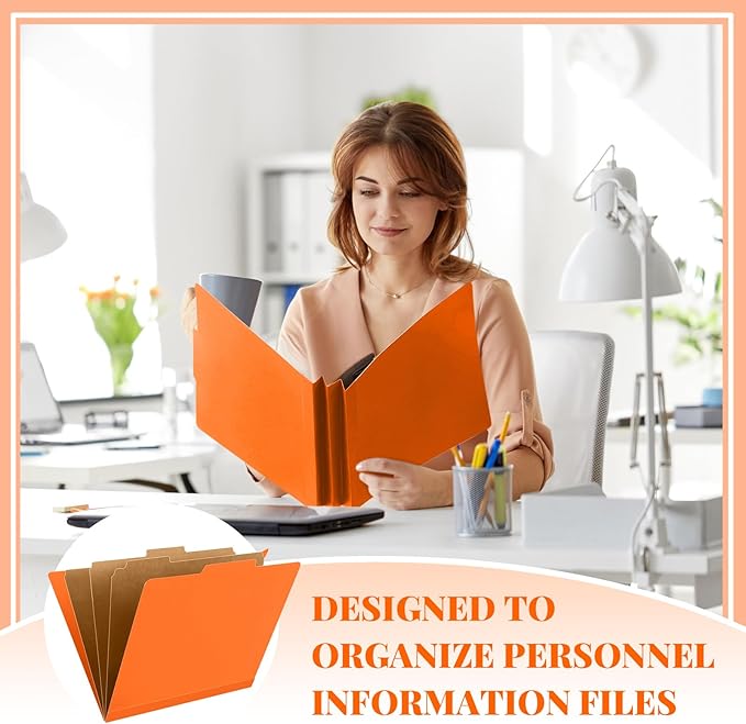Skyygemm 48 Pcs Classification Folders Letter Size, 3 Divider Pressboard File - Image 6