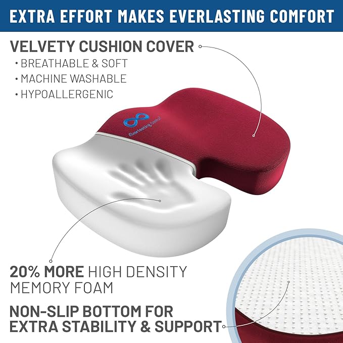 Everlasting Comfort Doctor Recommended Memory Foam Seat Cushion - Image 7