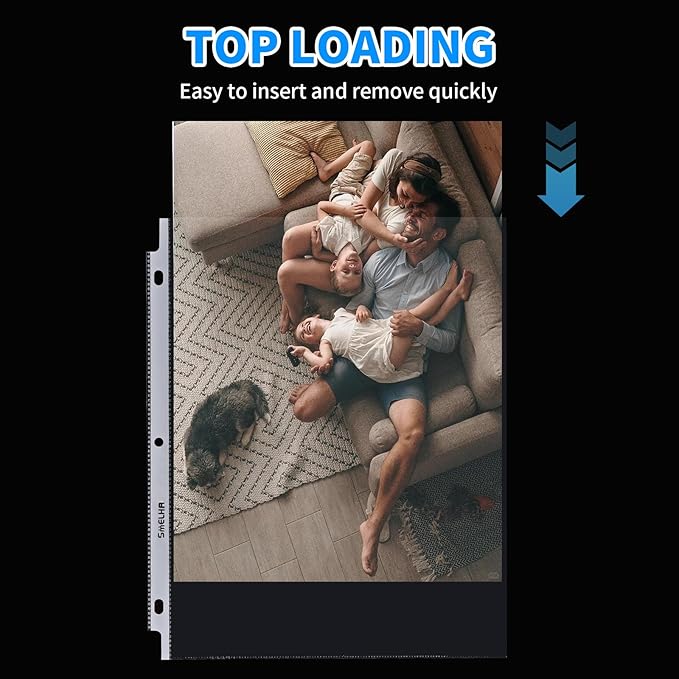 Sheet Protectors 200 Page, Page Protector 8.5" x 11" ,Upgraded Clear Plastic - Image 9