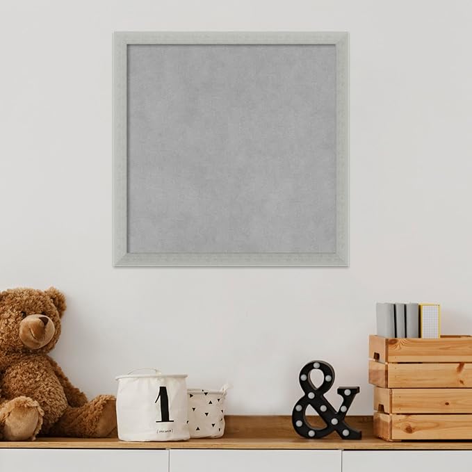 Amanti Art Silver Framed Magnetic Board 18x18 Small Vision Board - Image 5