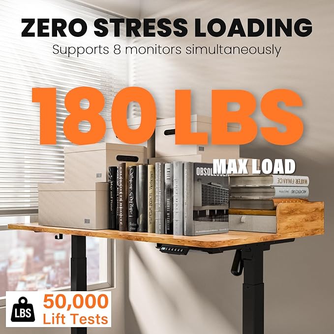 Kingant 48 x 30 Inch Electric Standing Desk - Image 7