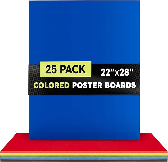 Hygloss Large Colored Poster Board 22x28 - Image 7
