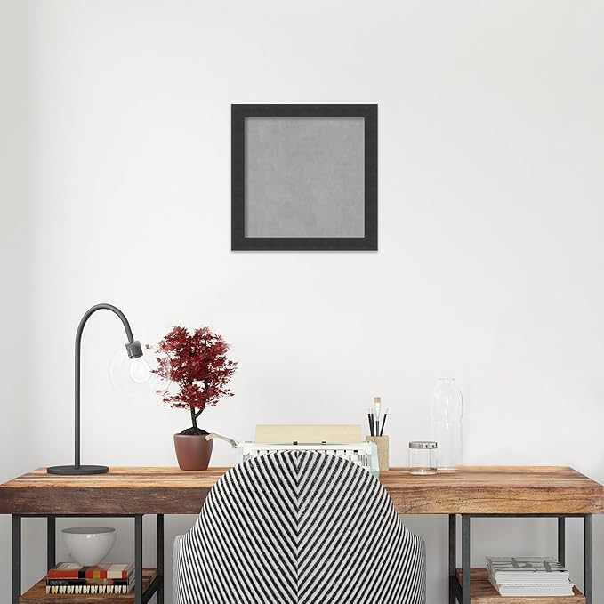 Amanti Art Black Framed Magnetic Board 14x14 X-Small Vision Board - Image 6