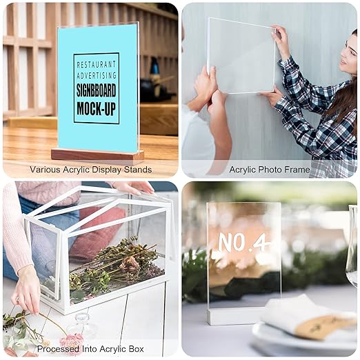 Roowest 1 Pcs 24 x 36 Inch, 1/2 Inch Thick Clear Acrylic Sheets Transparent - Image 7