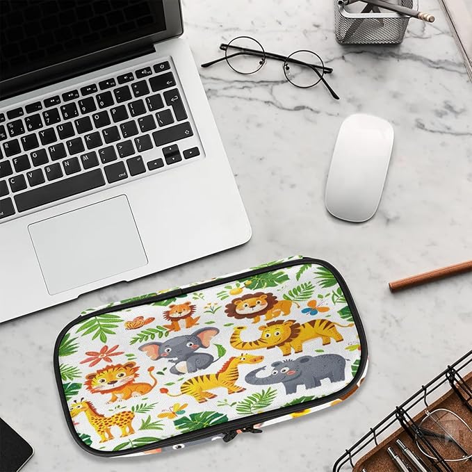 Pardick Pencil Case,Cute Animals Big Capacity Pencil Pouch Coin Pouch - Image 9