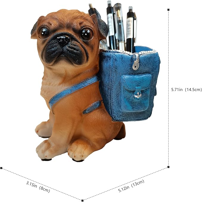 Photour Cute Dog Pen Holder for Desk ,Pen Pencil Cup Creative Desktop Pen - Image 6