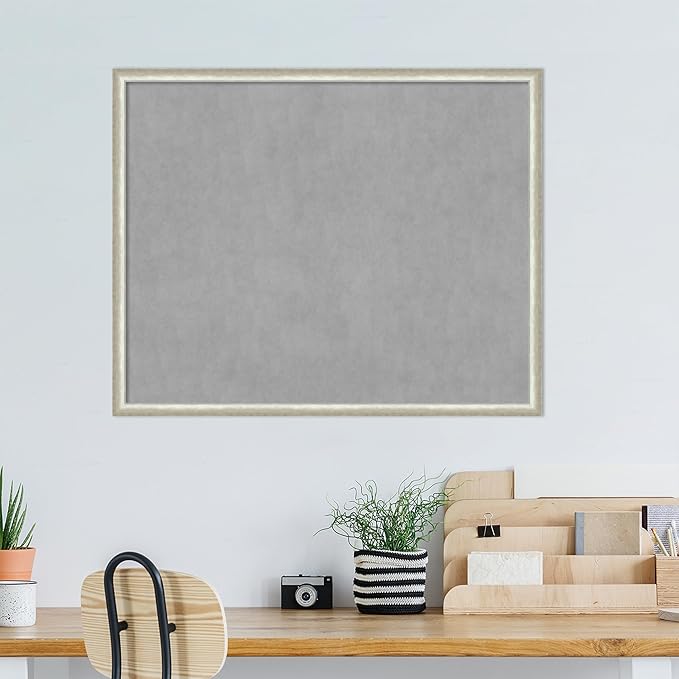 Amanti Art Silver Framed Magnetic Board 34x42 X-Large Vision Board - Image 5