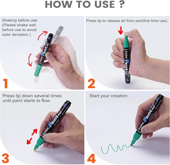 Overseas Gold Paint Pens - Image 7