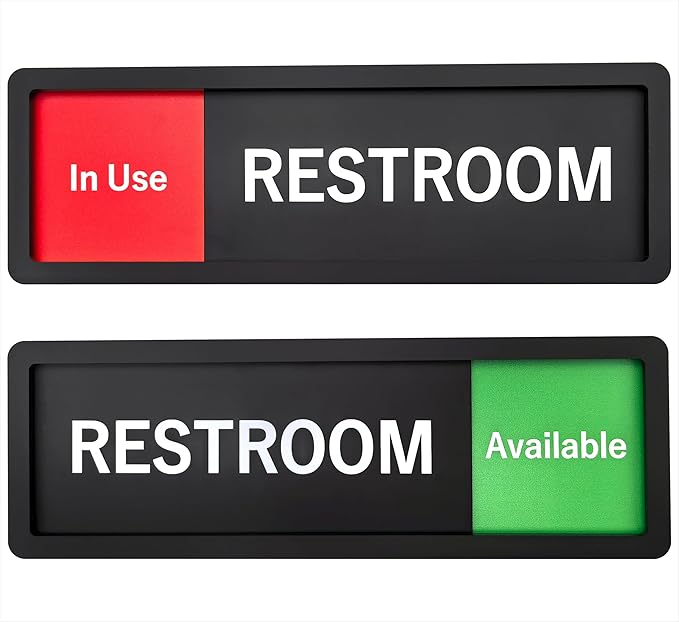 Restroom Sign – In Use/Available Slide Switch Sign ,Premium Durable Acrylic - Image 7