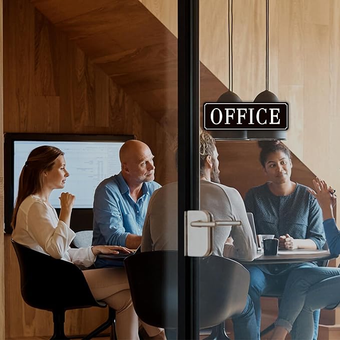 The Office Door Sign for Home and Business,Self-Adhesive Waterproof and - Image 7