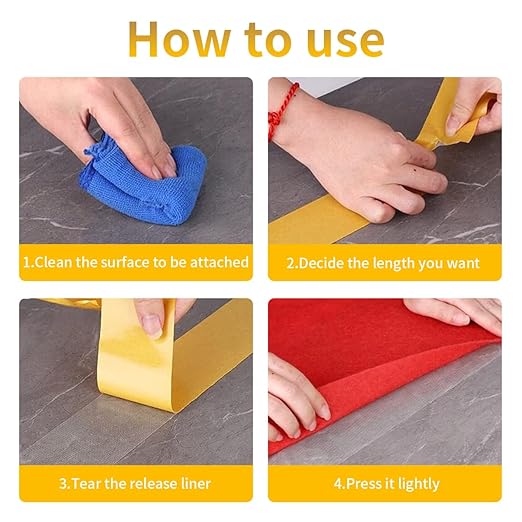 KAIYUER Thin Double Sided Fabric Tape Heavy Duty, Strong Double Sided Tape - Image 7