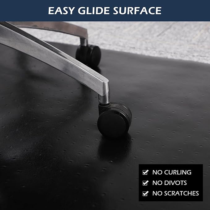SALLOUS Chair Mat for Carpeted Floors, Vinyl Floor Mat - Image 8