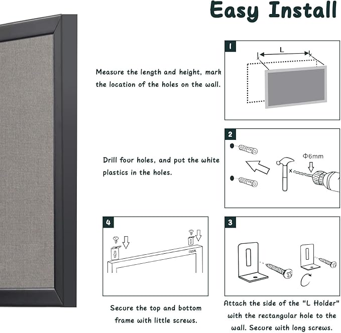 Gideal Bulletin Board 40x30 Inch, Cork Board - Image 8