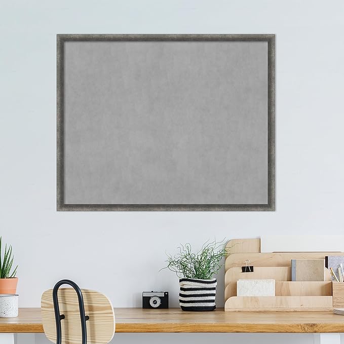 Amanti Art Grey Framed Magnetic Board 34x42 X-Large Vision Board - Image 5