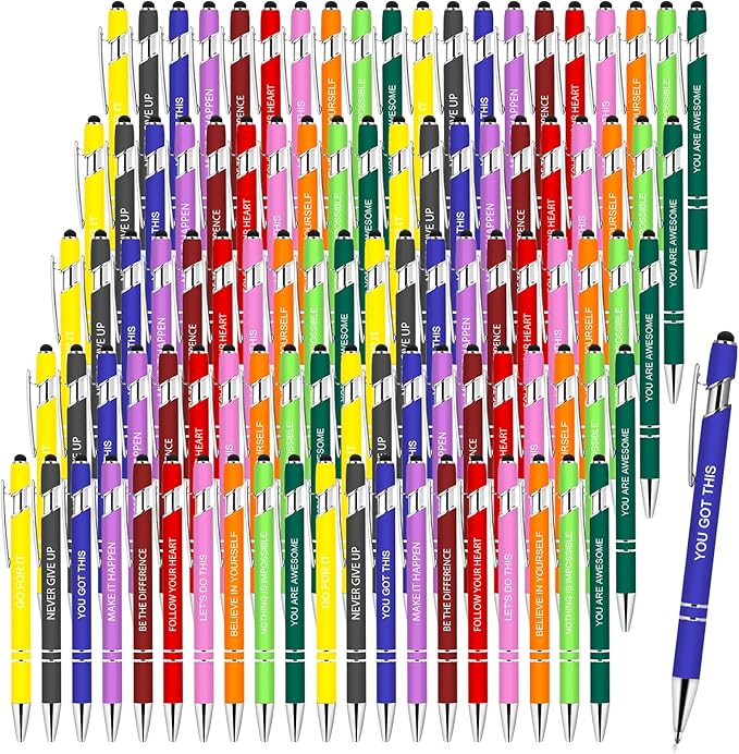 Greengines 100 PCS Inspirational Pens Bulk, Motivational Ballpoint Pen - Image 9