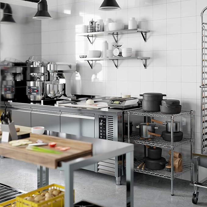 Regal Altair 21" Deep x 24" Wide x 34" Height Wire Shelving Kit | 3-Tier | NSF - Image 8