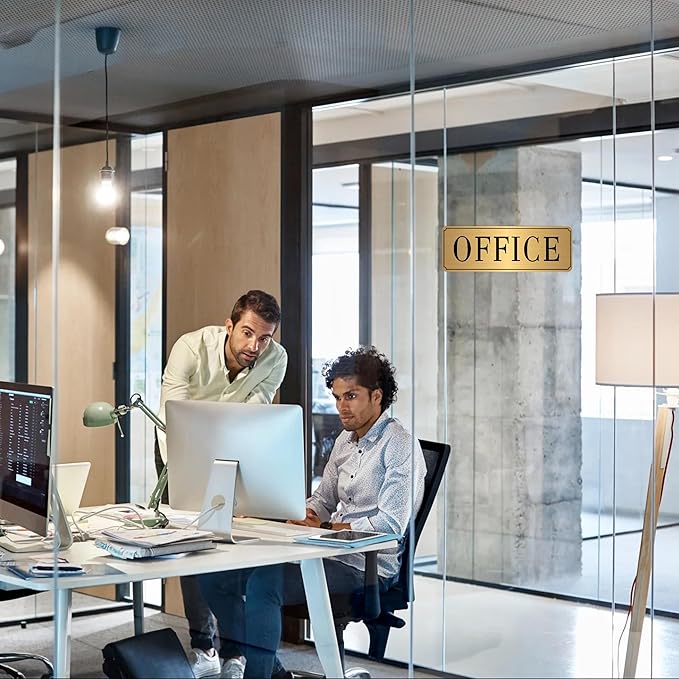The Office Sign for Home and Business Door,Self-Adhesive Waterproof and - Image 7