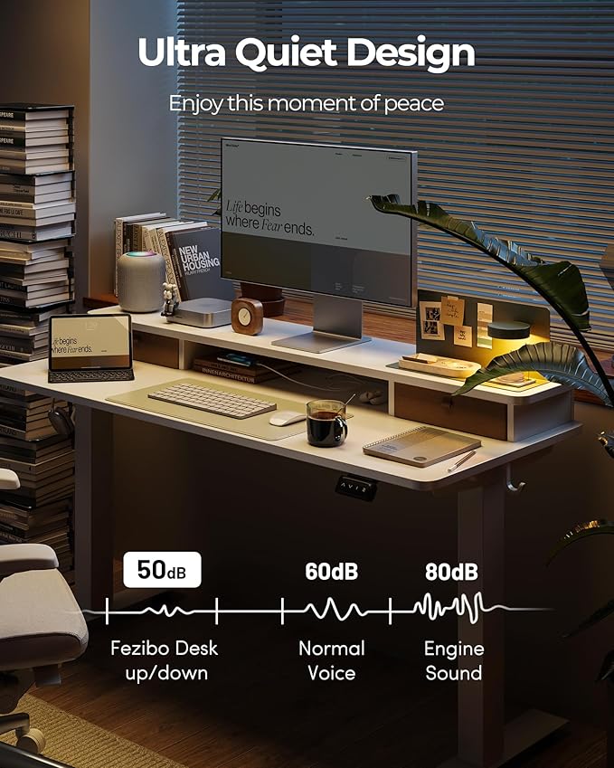 FEZIBO 40 x 24 Inch Height Adjustable Electric Standing Desk - Image 9