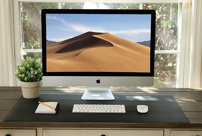 Vine Creations Leather Desk Mat Large 44" x 22", Desk Protector Mat, PU Leather - Image 6