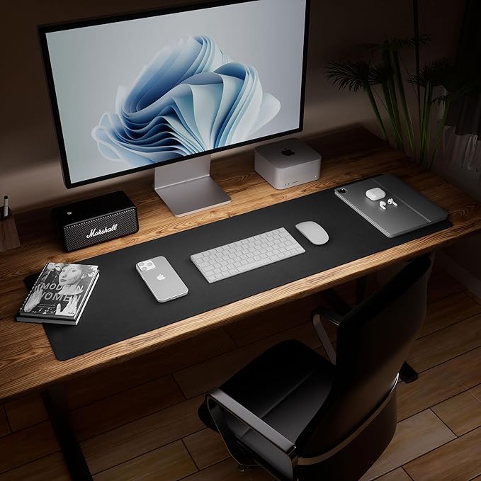 Aothia Leather Desk Pad Protector, Office Mat, Large Mouse Pad, Laptop Desk Pad - Image 7