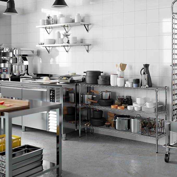 Regal Altair 14" Deep x 54" Wide x 34" Height Wire Shelving Kit | 3-Tier | NSF - Image 8