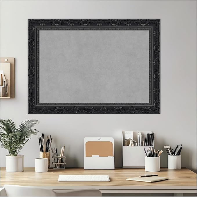 Amanti Art Black Framed Magnetic Board 20x28 Medium Vision Board - Image 7