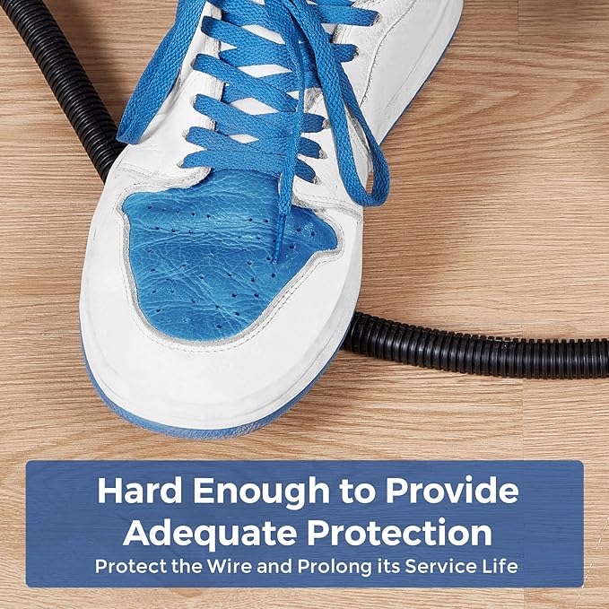 YCLYC Cable Management, 10ft 1/2” Wire Loom Tubing Cord Protector, Cord Wrap - Image 7