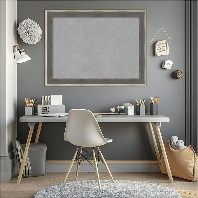 Amanti Art Grey Framed Magnetic Board 25x33 Medium Vision Board - Image 7