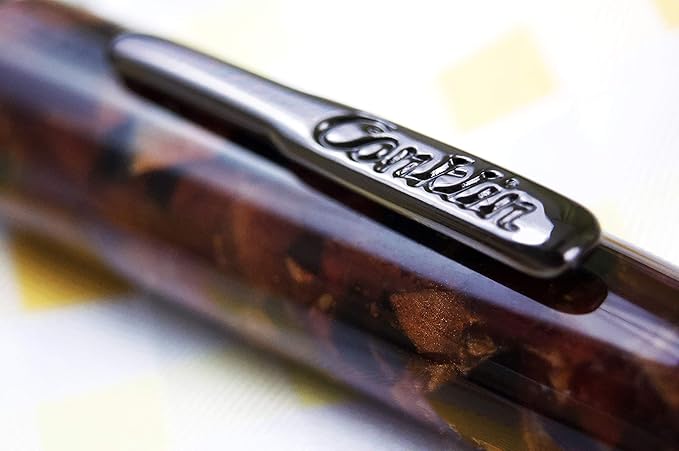 Conklin All American Fountain Pen in Brownstone – Stub Nib, Rich Brown Finish & - Image 8