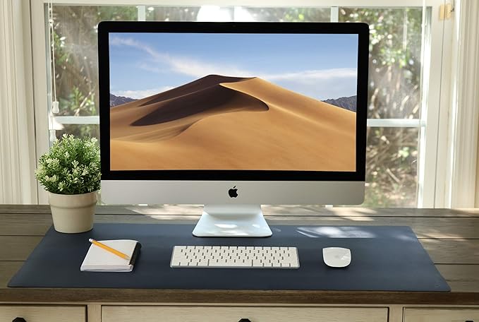 Vine Creations Leather Desk Mat Large 44" x 22", Desk Protector Mat, PU Leather - Image 6