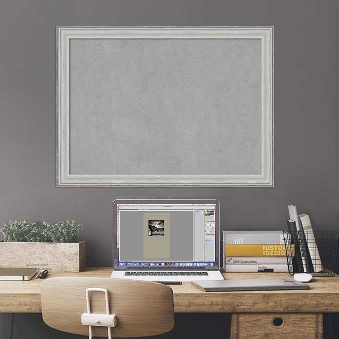 Amanti Art Silver Framed Magnetic Board 23x31 Medium Vision Board - Image 6