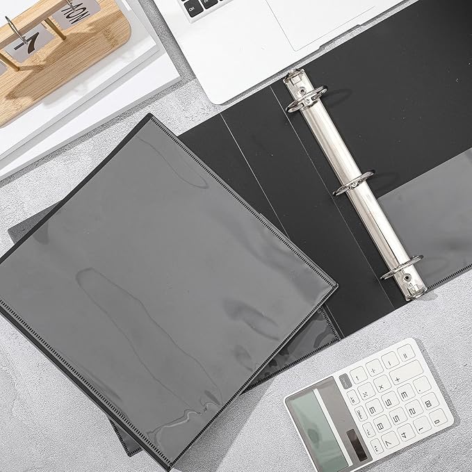 Henoyso 12 Pcs 3 Ring 1.5 Inch Binders Fits 8.5 x 11 Inch Letter Size Paper - Image 8