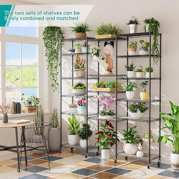 SINGAYE Shelf Closet Wire Shelving:Adjustable Metal Unit - Image 9
