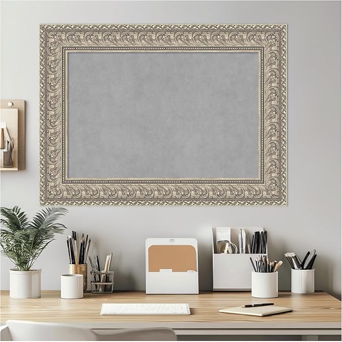Amanti Art Silver Framed Magnetic Board 23x31 Medium Vision Board - Image 7