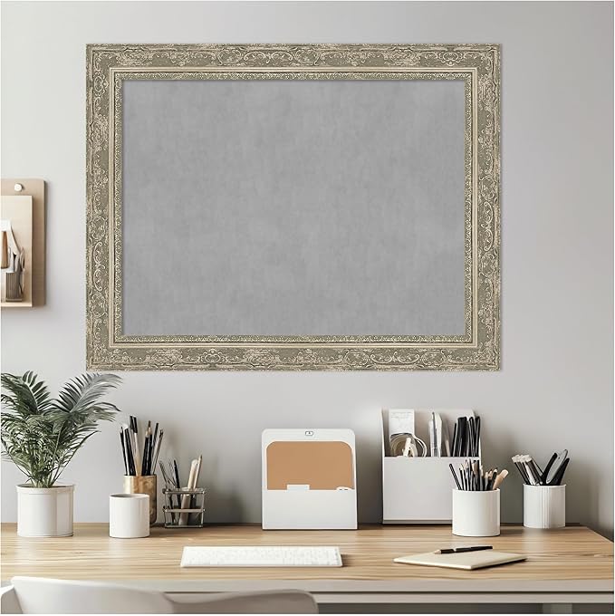 Amanti Art Silver Framed Magnetic Board 22x28 Medium Vision Board - Image 7